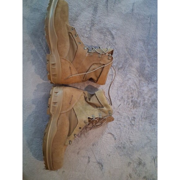 Vibram Bates Boots 13 M Combat Boots Suede Coyote Tan E11002 main image 7